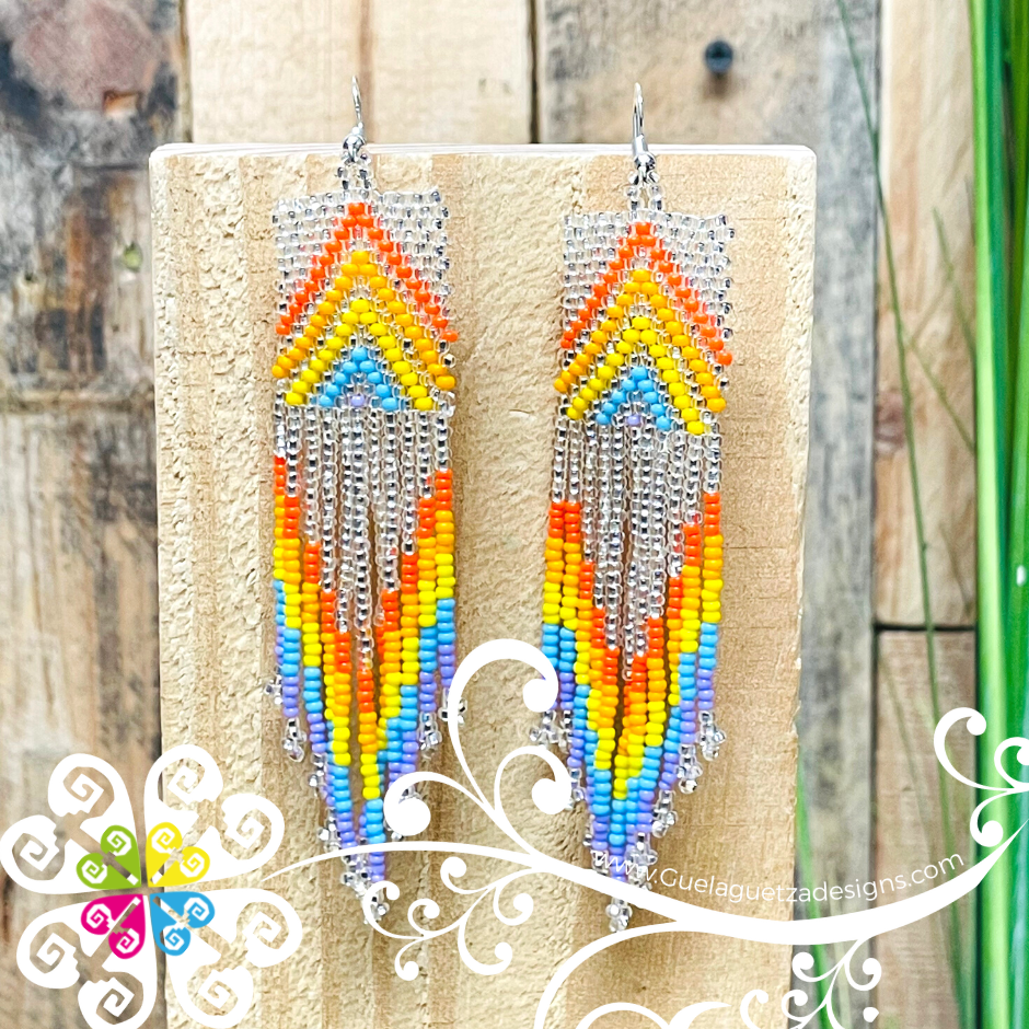 Cuadro Pyram Beaded Earrings