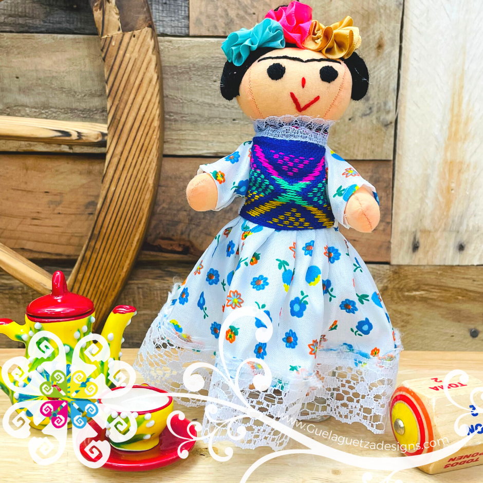 Mini Mexican Frida Doll - Sencilla