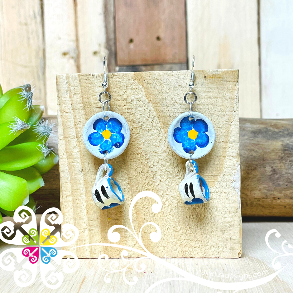 Earrings & Studs | Hand Made Clay Earrings In Pattern Design | Freeup