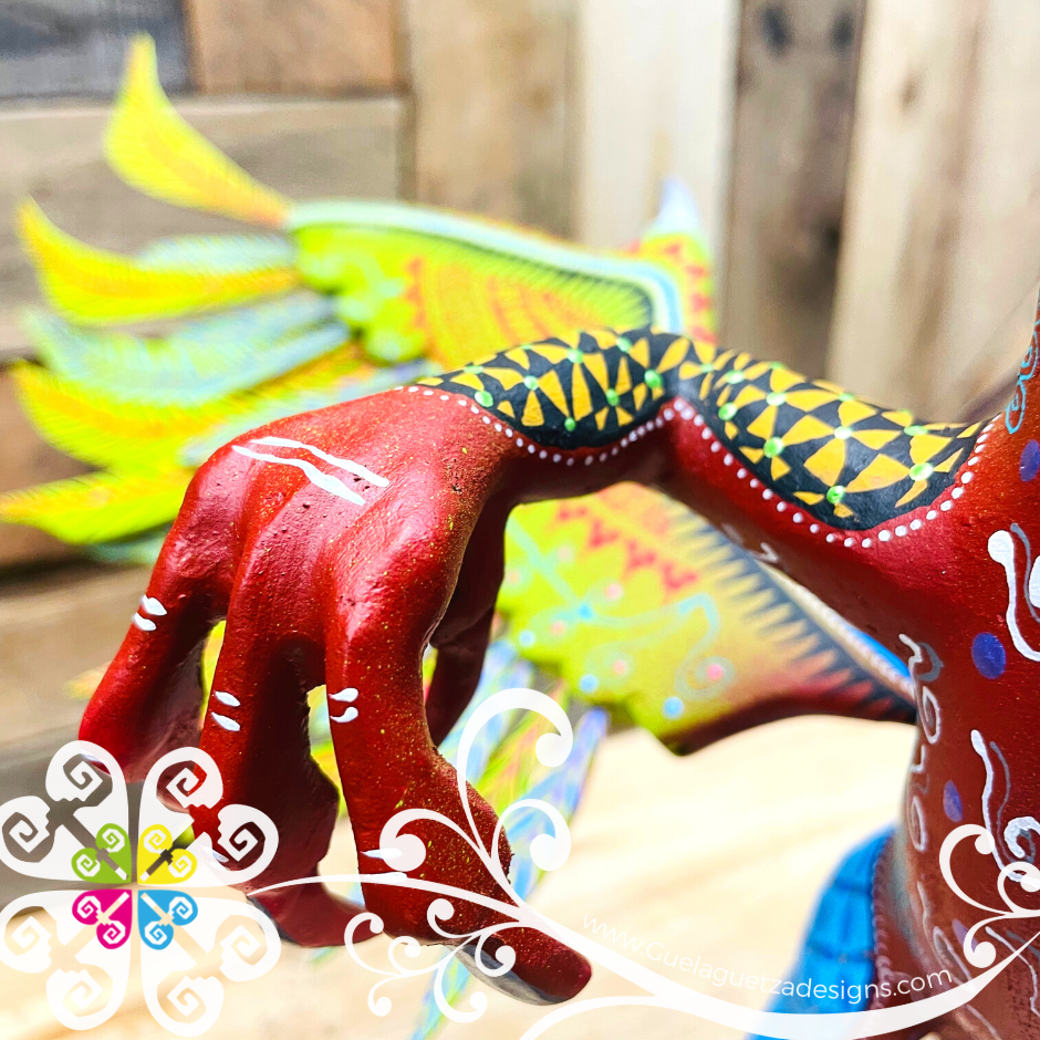 Extra Large Dragon Alebrije- Handcarve Wood Decoration Figure