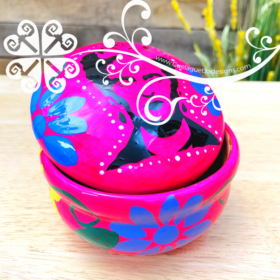 Hand Painted Ceramic Jewelry Box