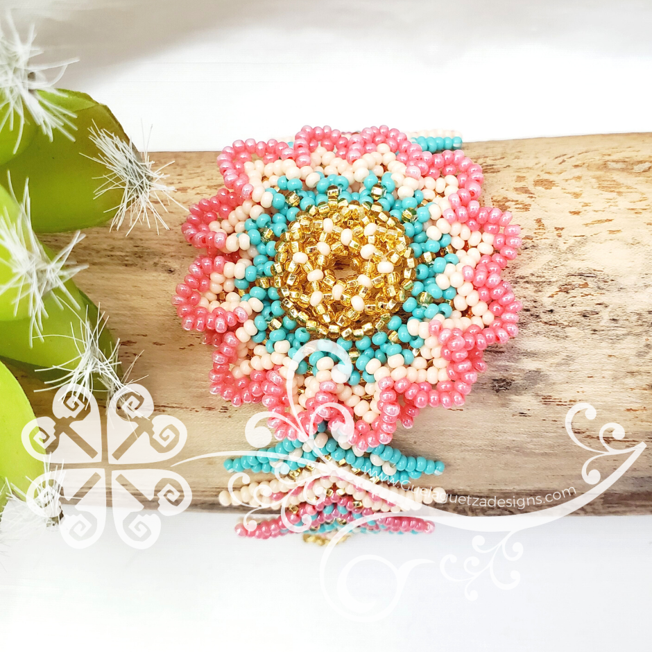 Beaded Flower Bracelet