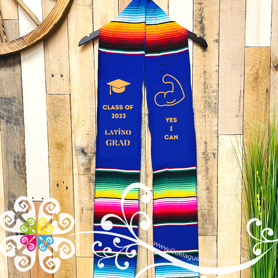 Personalized Sarape Graduation Stole