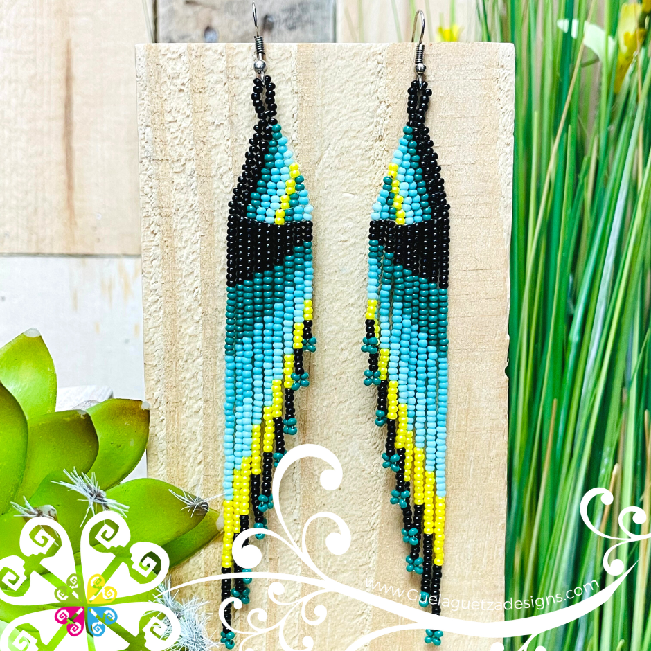 Beaded Angel Wings Earrings