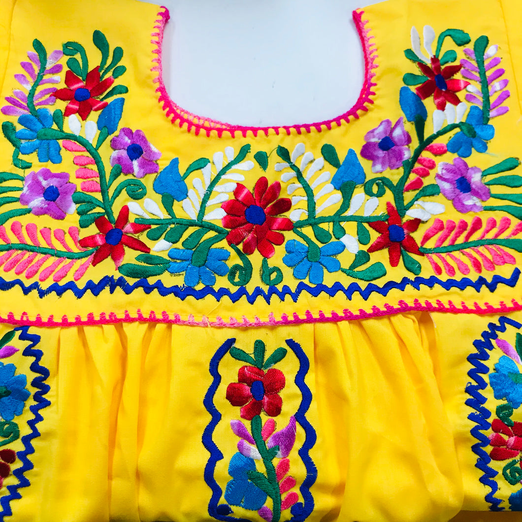 Vestido Tehuacan Nina / Tehuacan Children Dress – Guelaguetza Designs