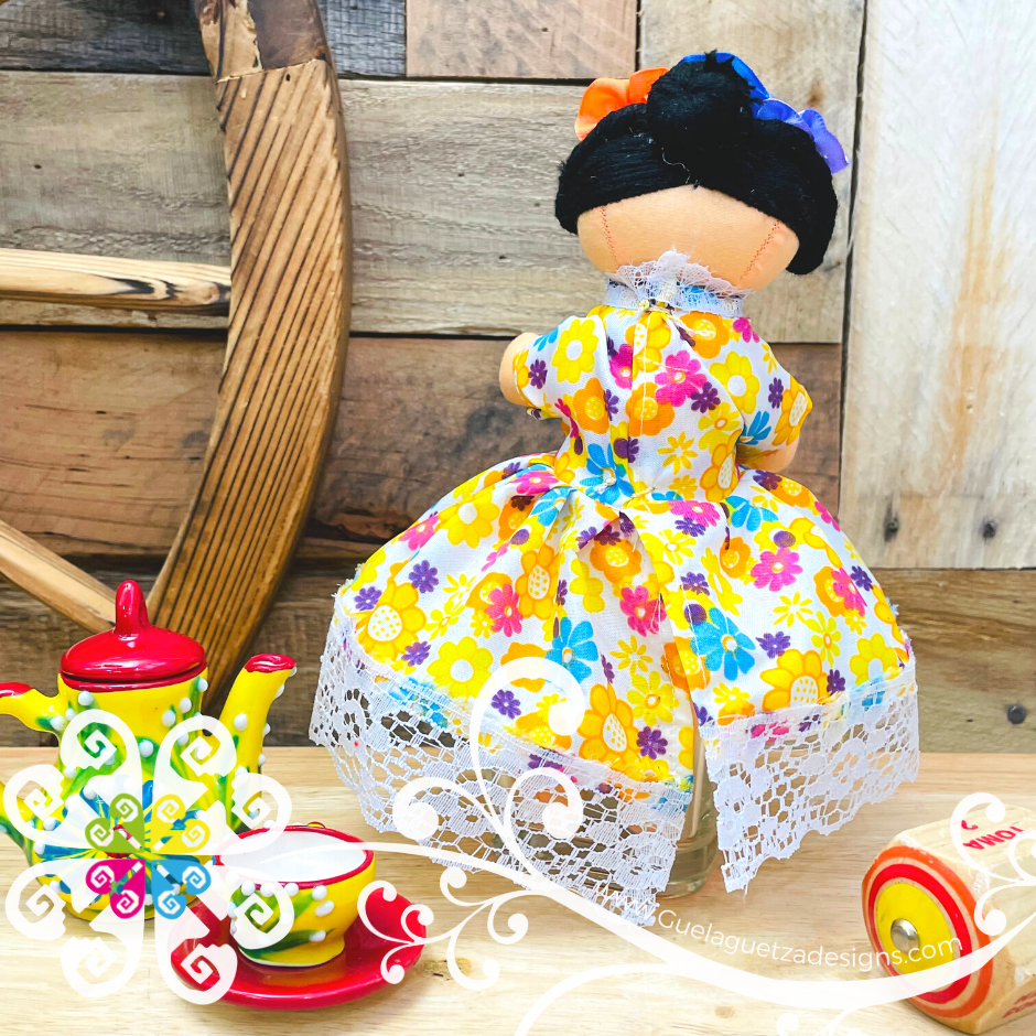 Mini Mexican Frida Doll - Sencilla