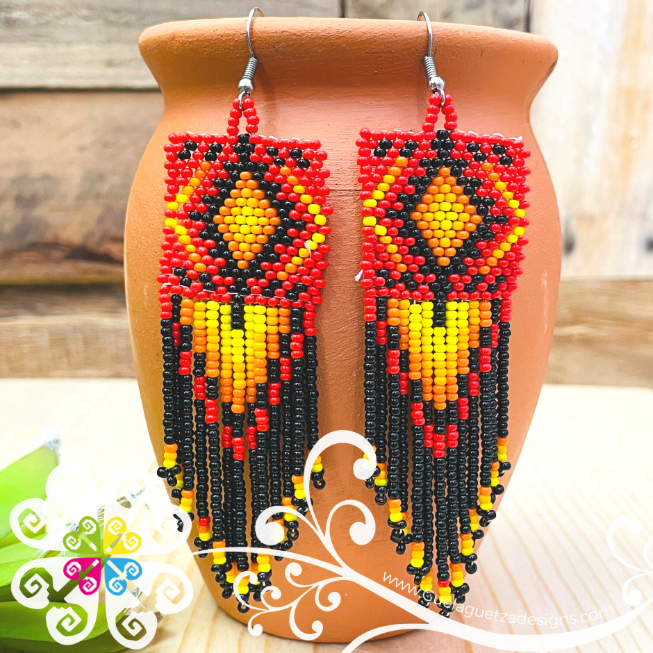 Cuadro Rhombus Beaded Earrings