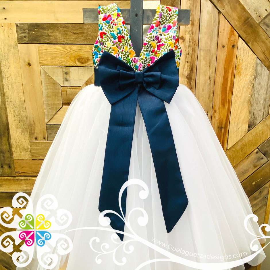 Flower Girl Handmade Embroider Dress - CUSTOM ORDER