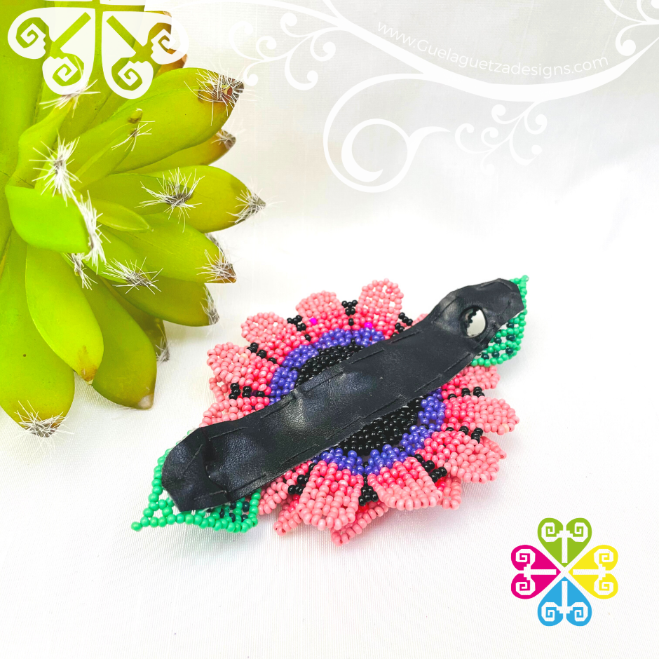 Beaded Dahlia Hair Brooch