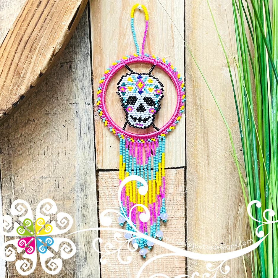 Beaded Dream Catcher - Huichol Art