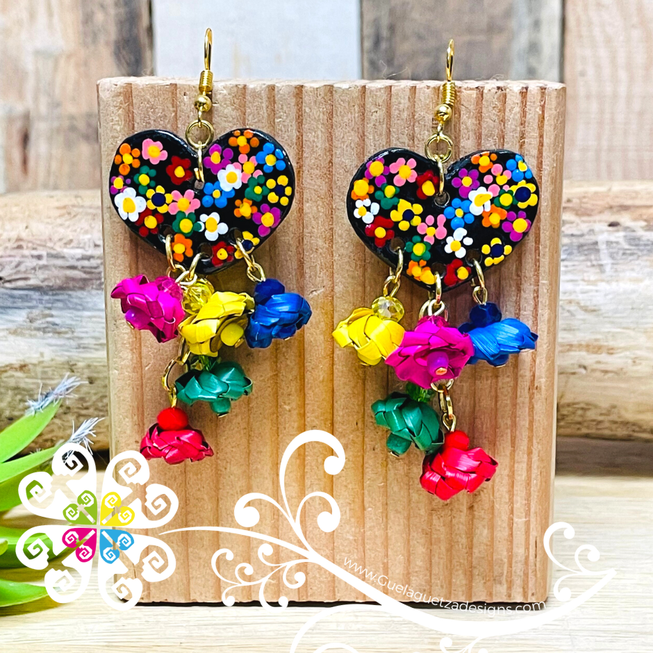 Floral Heart - Palm Earrings