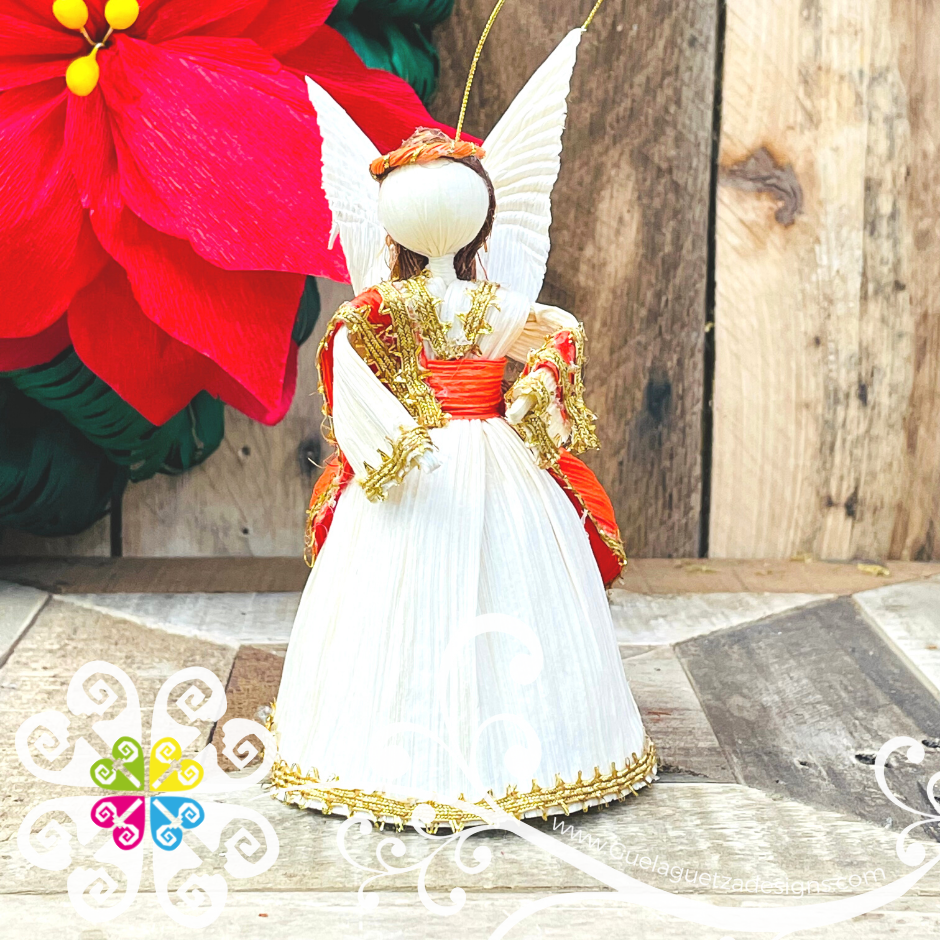 Small Angel Corn Husk Decor