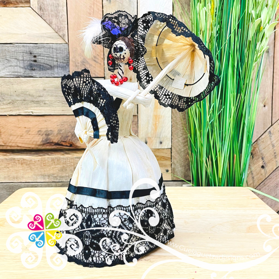 Catrina Corn Husk Doll - Catrina de Hoja de Maiz