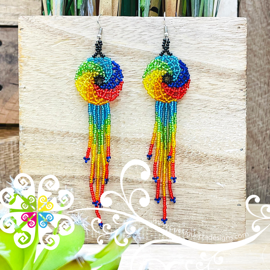 Dream Catcher Beaded Earrings