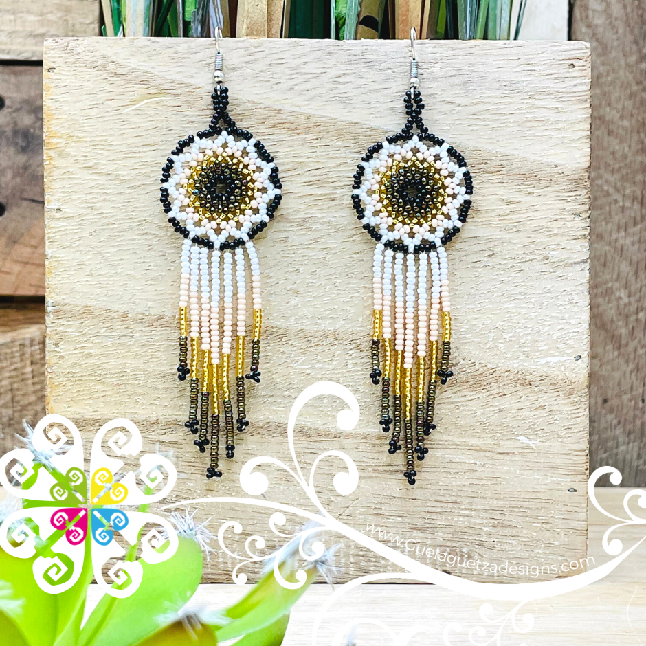 Dream Catcher Beaded Earrings