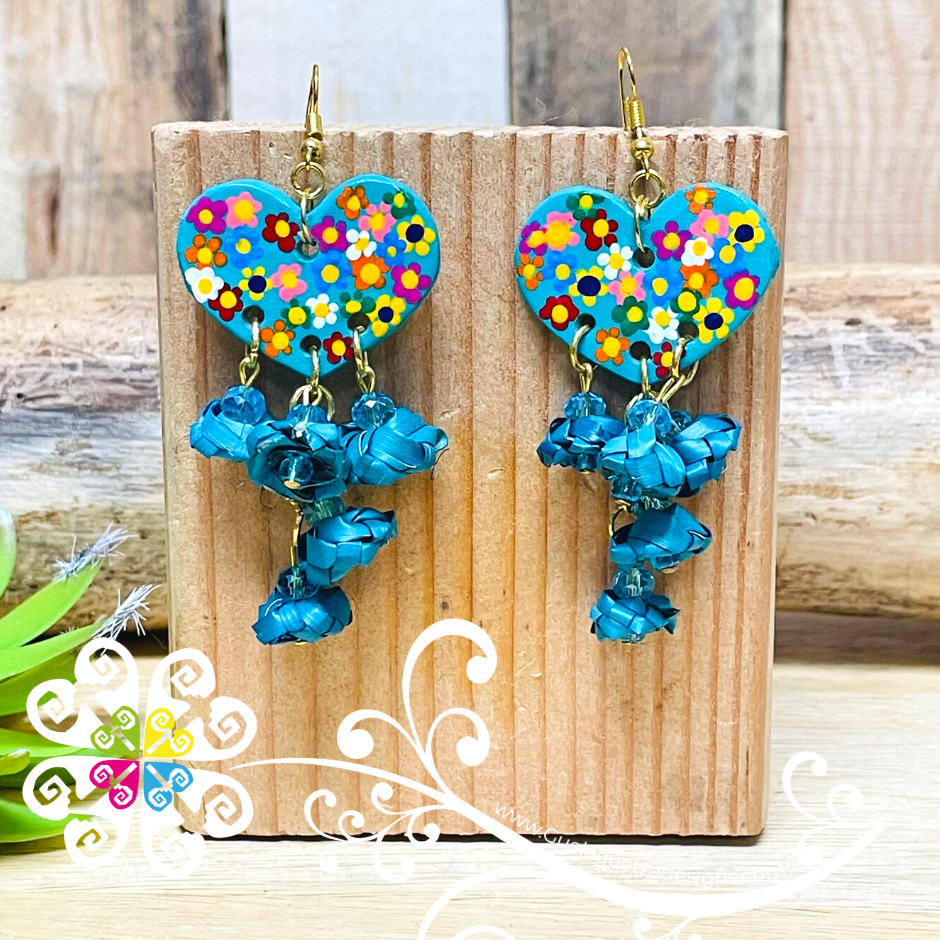 Floral Heart - Palm Earrings