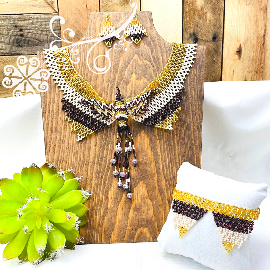 Hummingbird Set - Beaded Jewelry Set