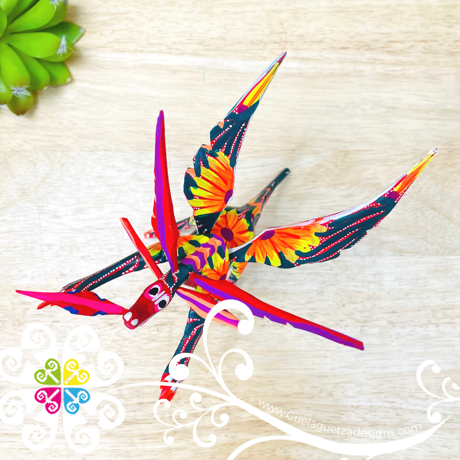 Small Dragon Alebrije- Handcarve Wood Decoration Figure