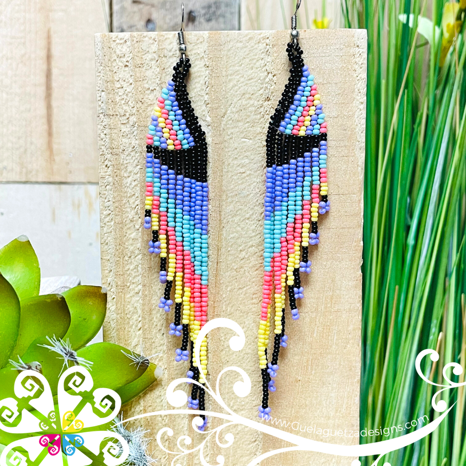 Beaded Angel Wings Earrings