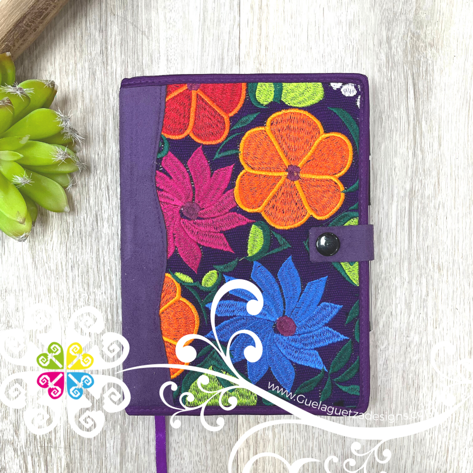 Medium Strip- Floral Notebook Case