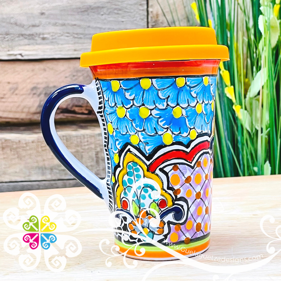 Floral Bouquet - Talavera Mug – Guelaguetza Designs