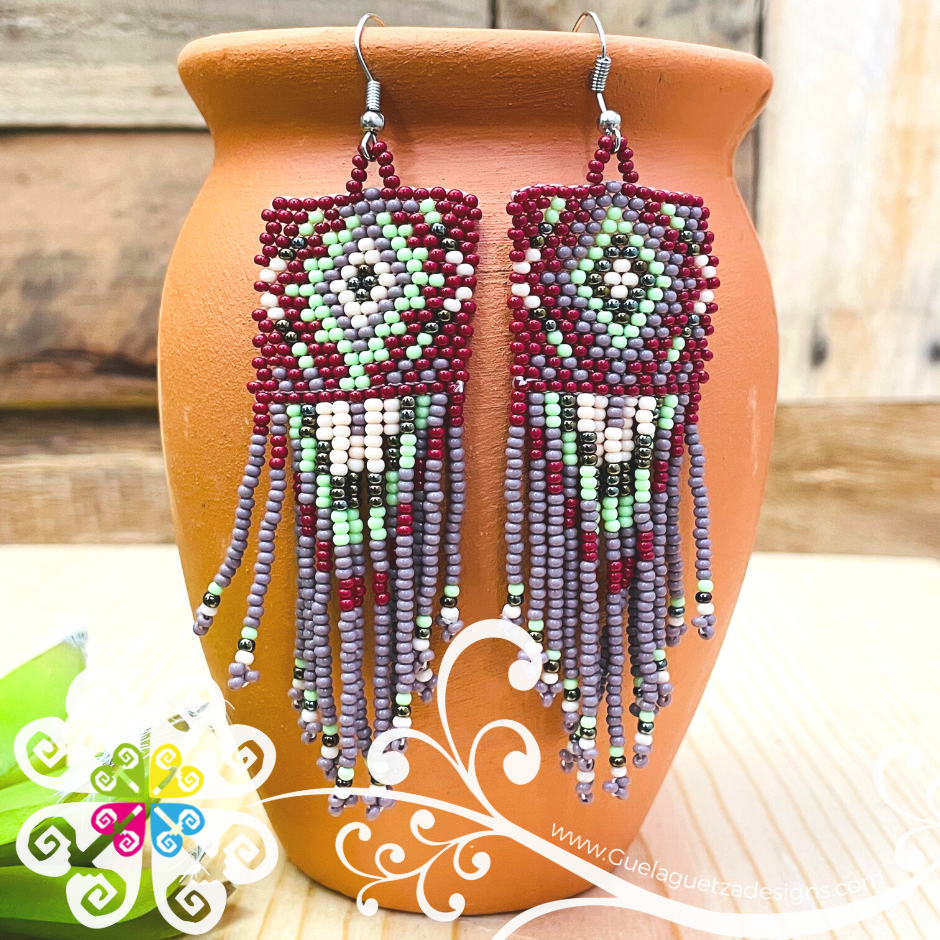 Cuadro Rhombus Beaded Earrings