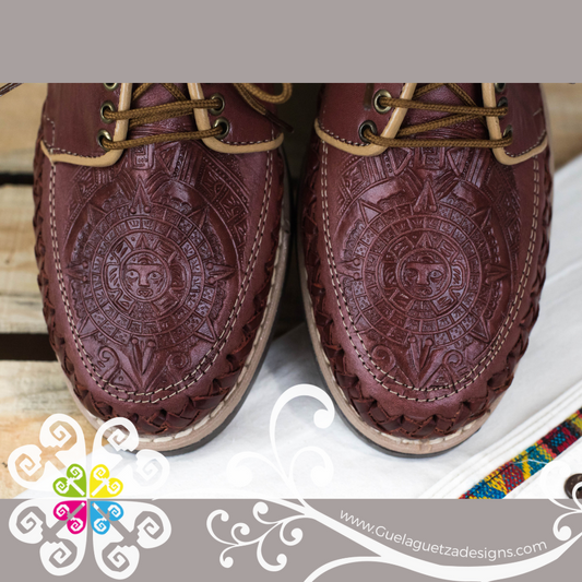 Terracotta Calendar Design - Leather Men Shoes