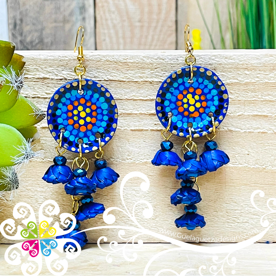 Rainbow Flora Earrings - Palm Earrings