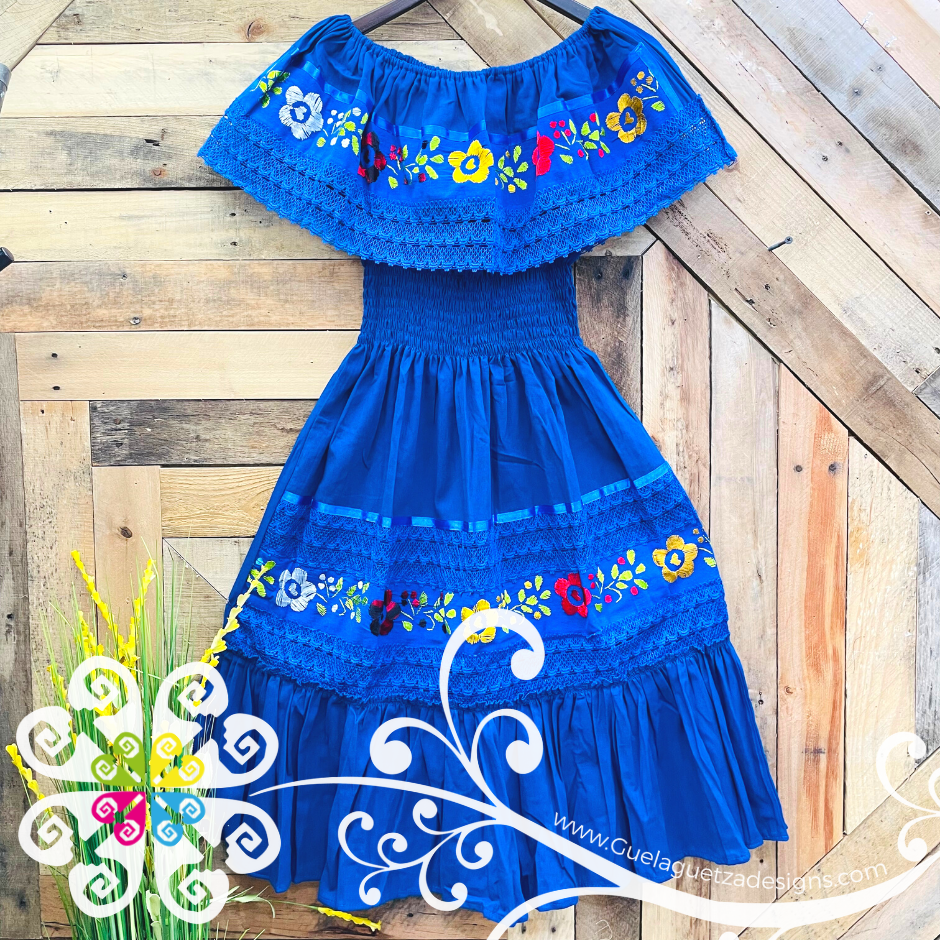 Campesino Dress - Double Embroider