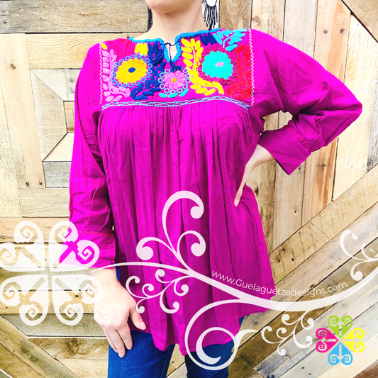 Colorful Embroider Rococo Top - Long Sleeve