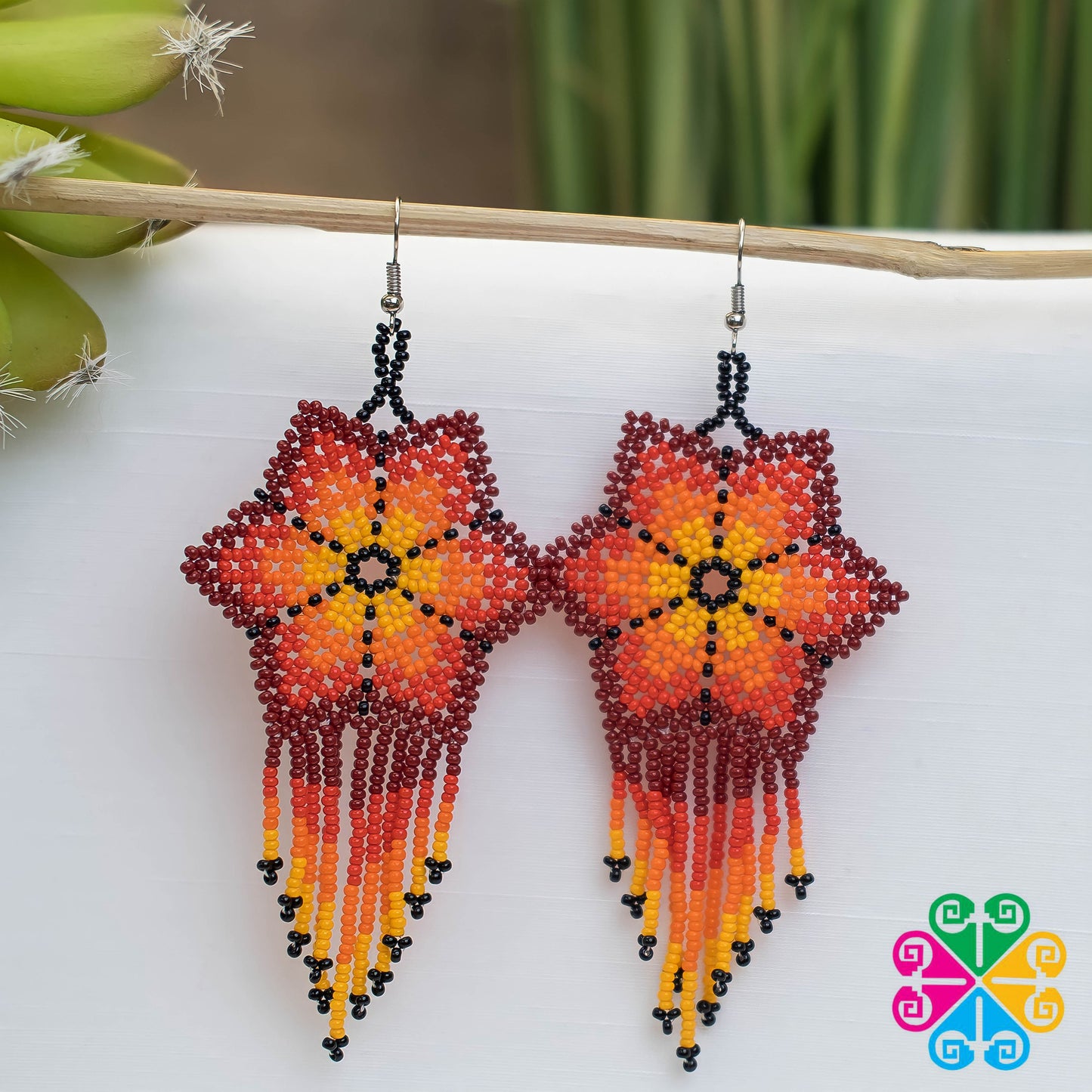 Beaded Estrella Earrings