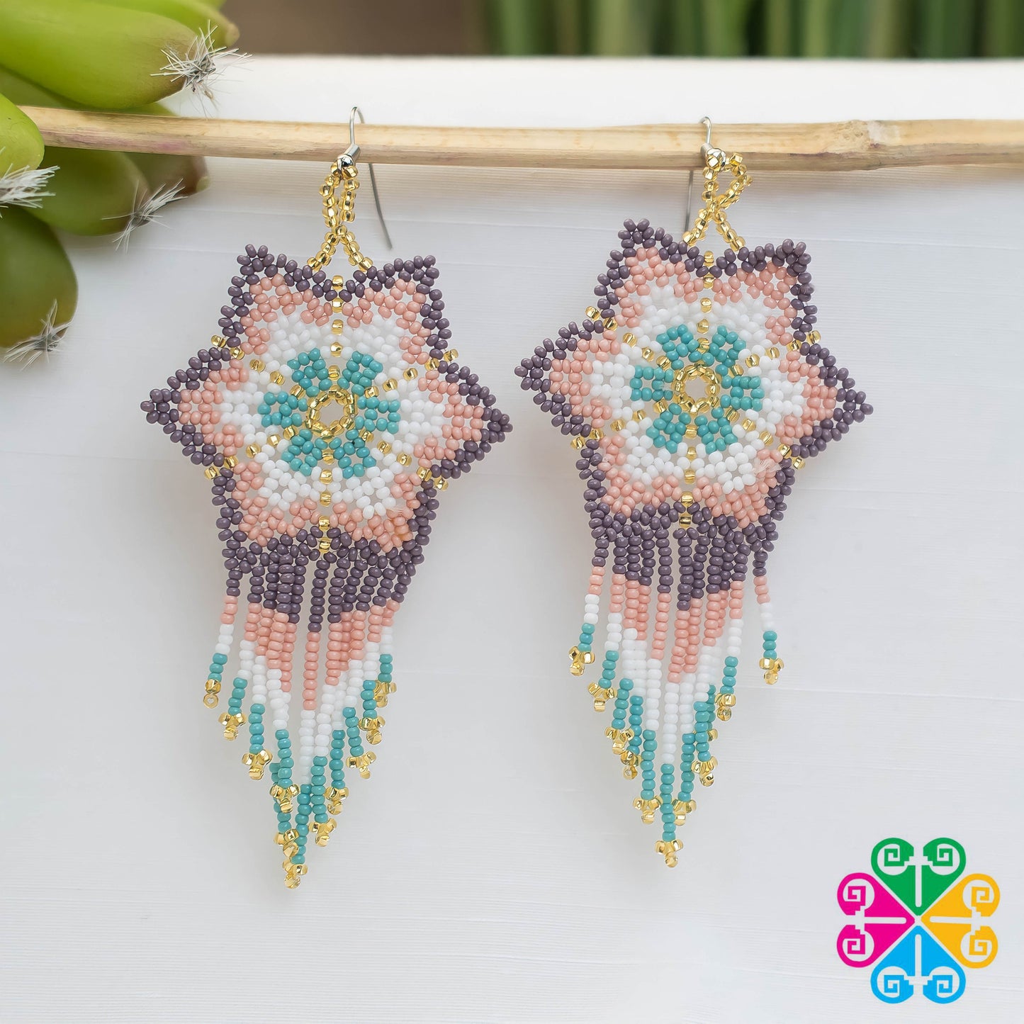 Beaded Estrella Earrings