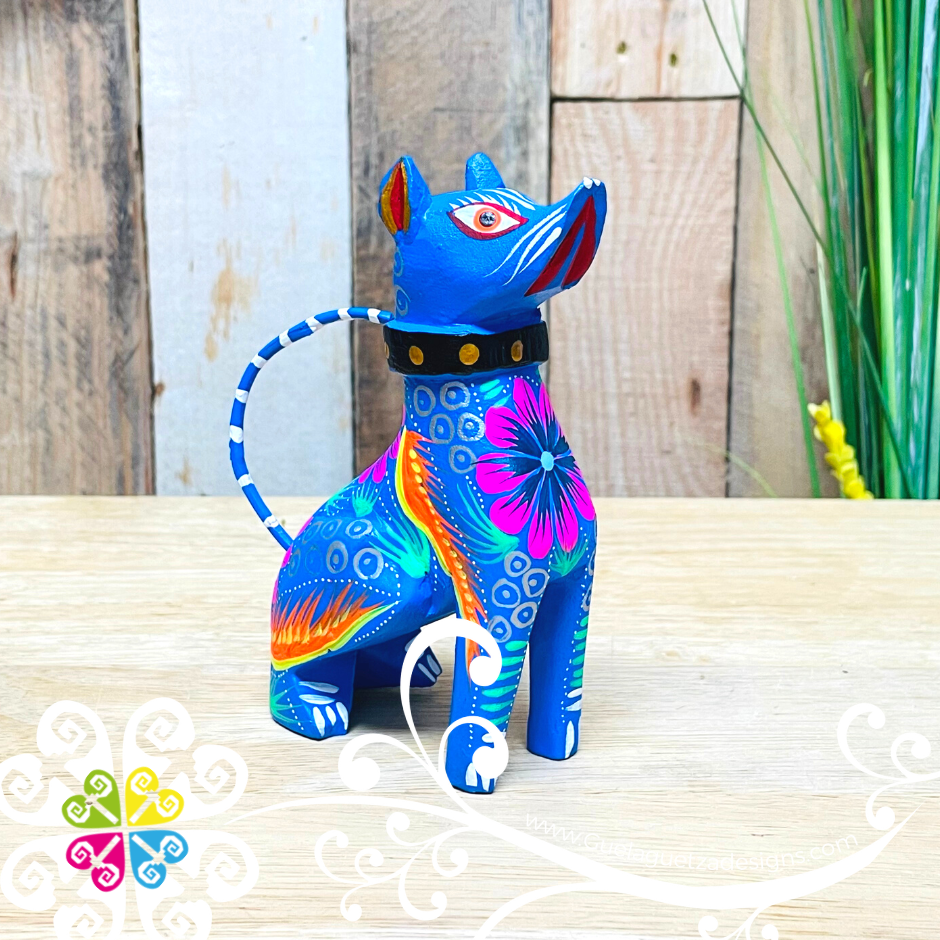 Medium Dog Alebrije- Handcarve Wood Decoration Figure