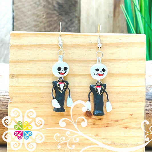 Jack Skellington - Calaverita Clay Earrings