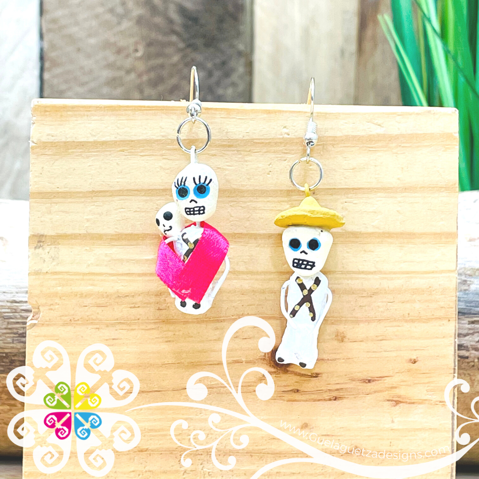 La Familia - Calaverita Clay Earrings