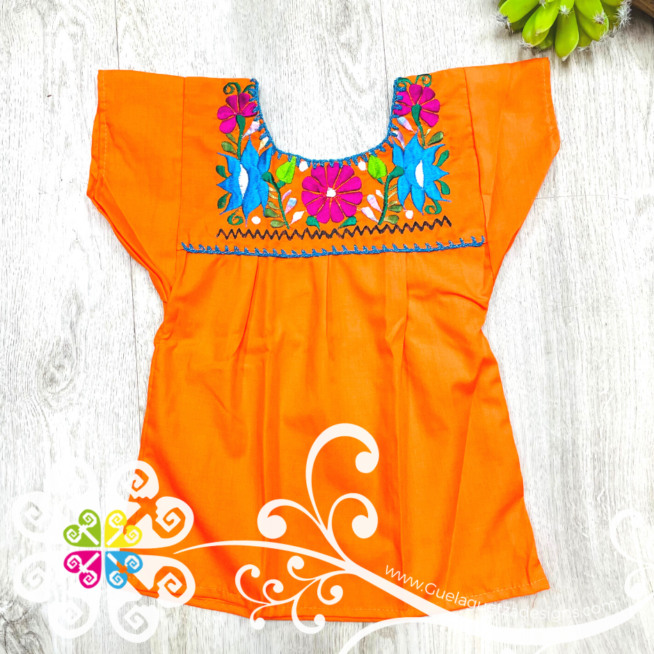 Children Tehuacan Top - Embroider Blouse