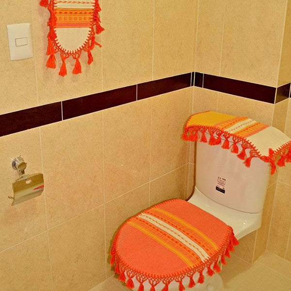 Juego de Bano Telar/Artisan Loom Bathroom set