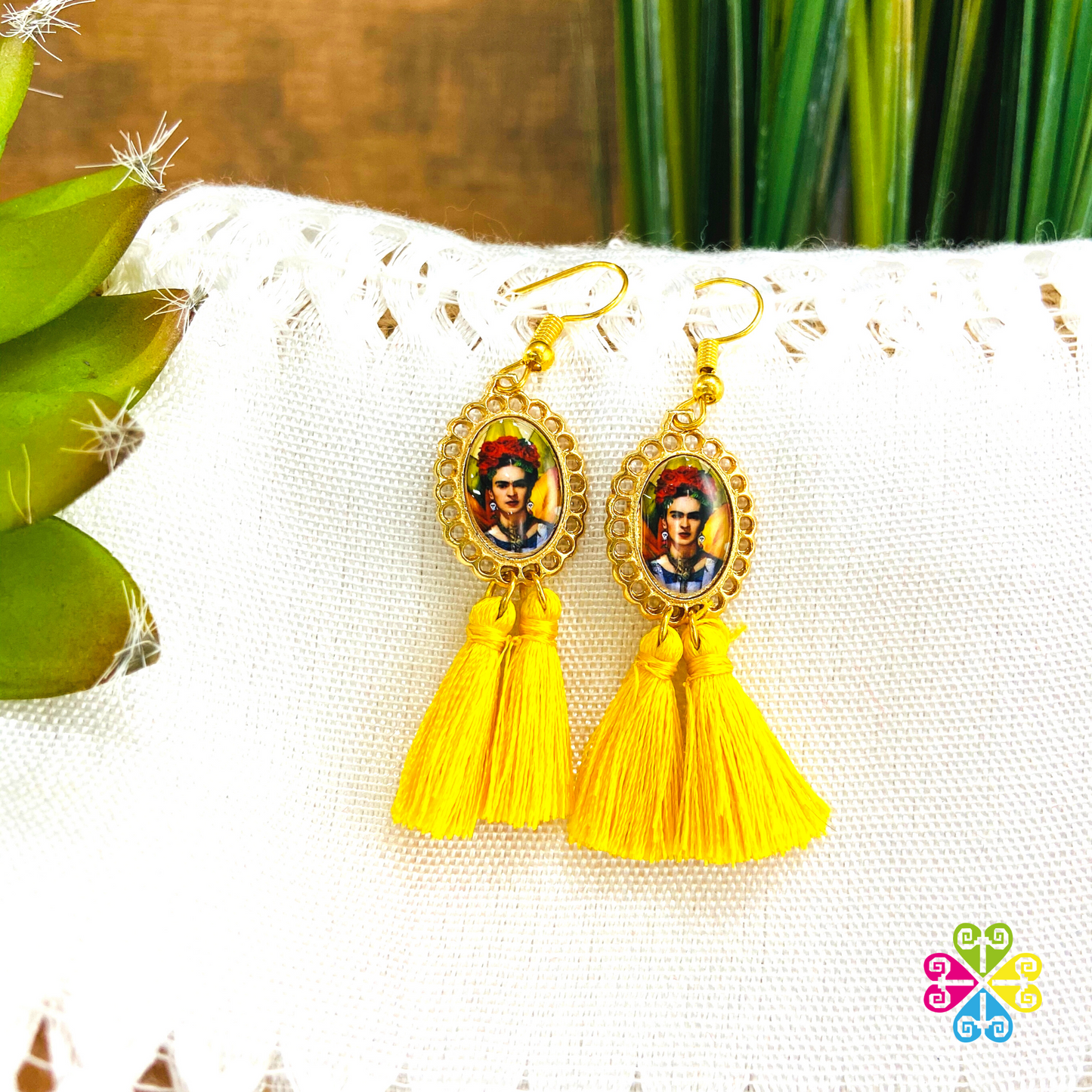 Small Frida Artisan Earrings