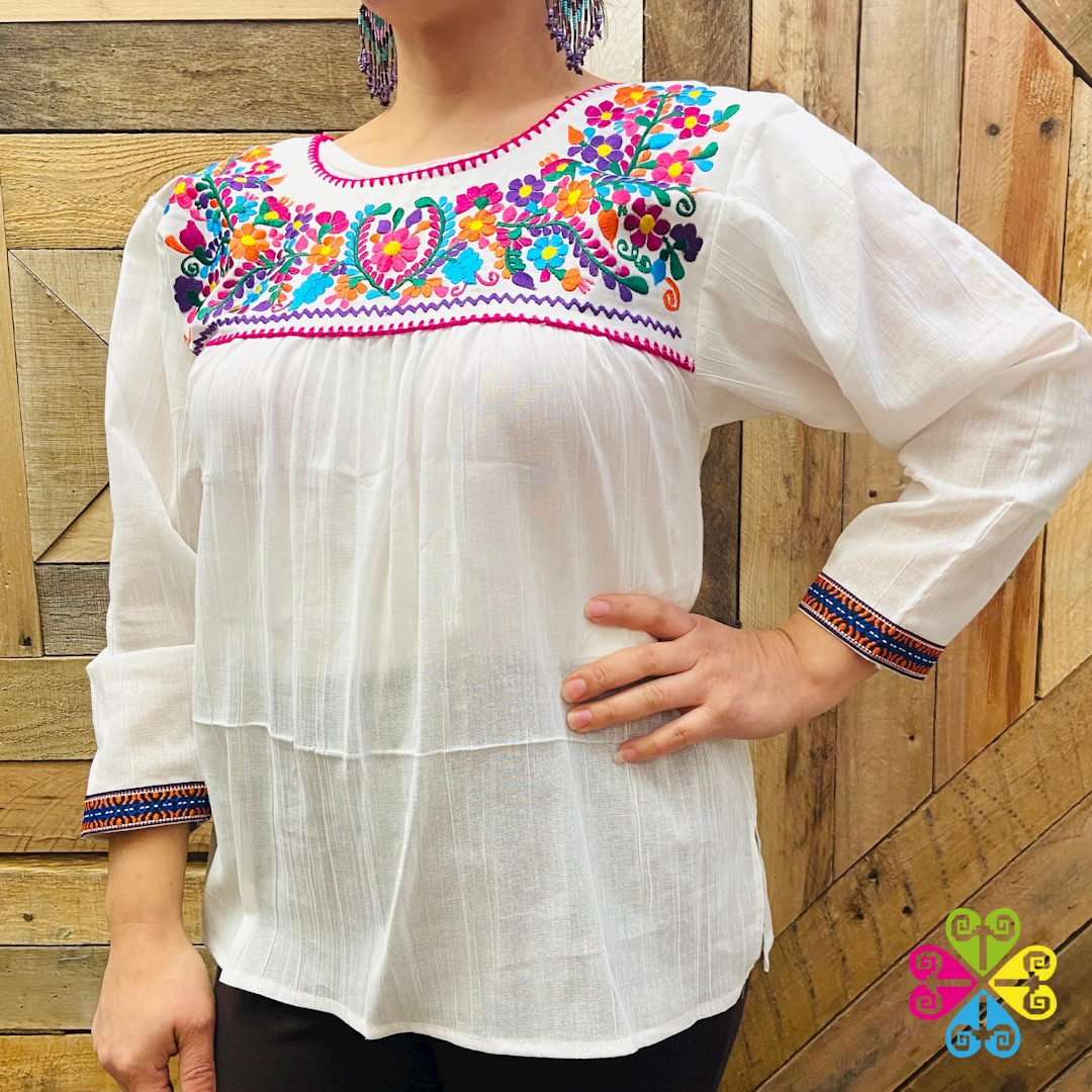 Tehuacan Top - 3/4 Sleeve