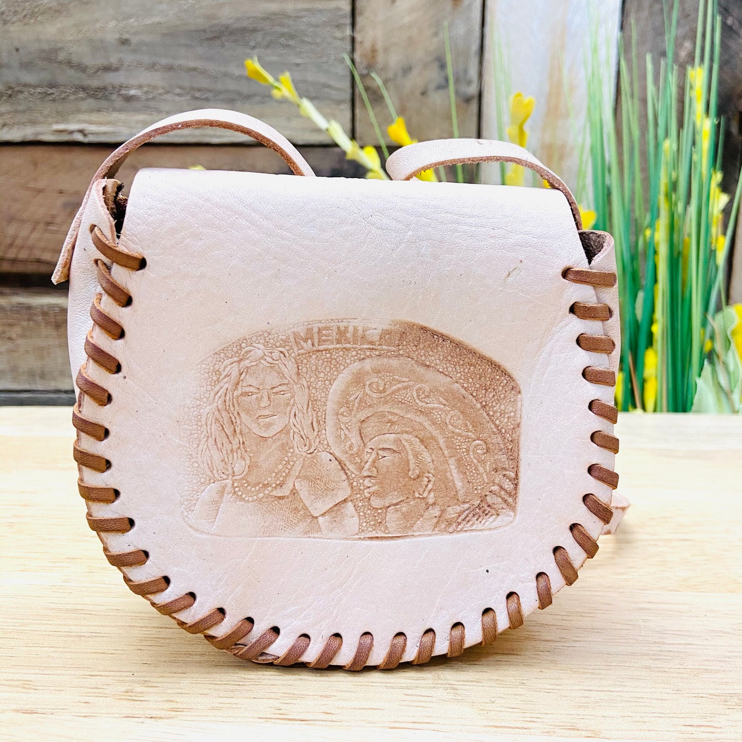 Small Natural Leather Children Bag