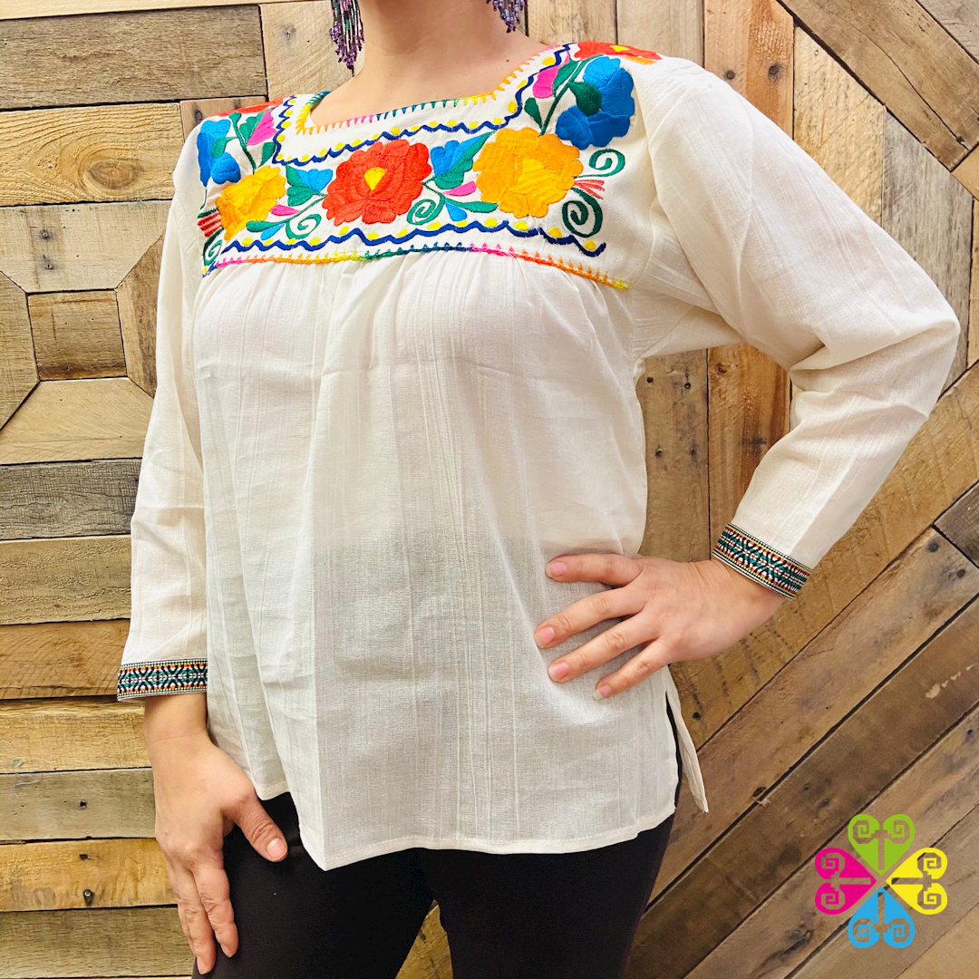 Tehuacan Top - 3/4 Sleeve