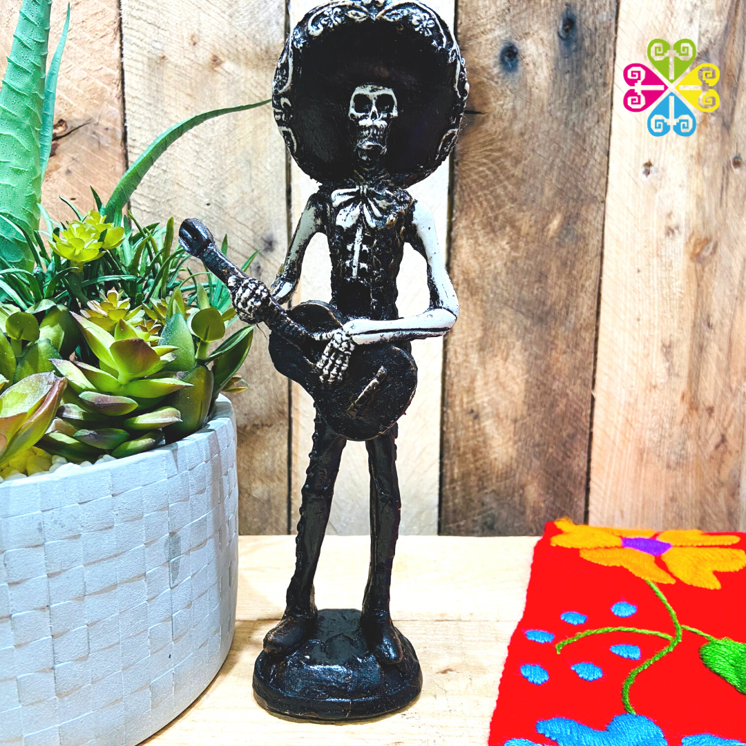 Medium Catrin Mariachi  - Day of the Dead Decoration Resin Statue