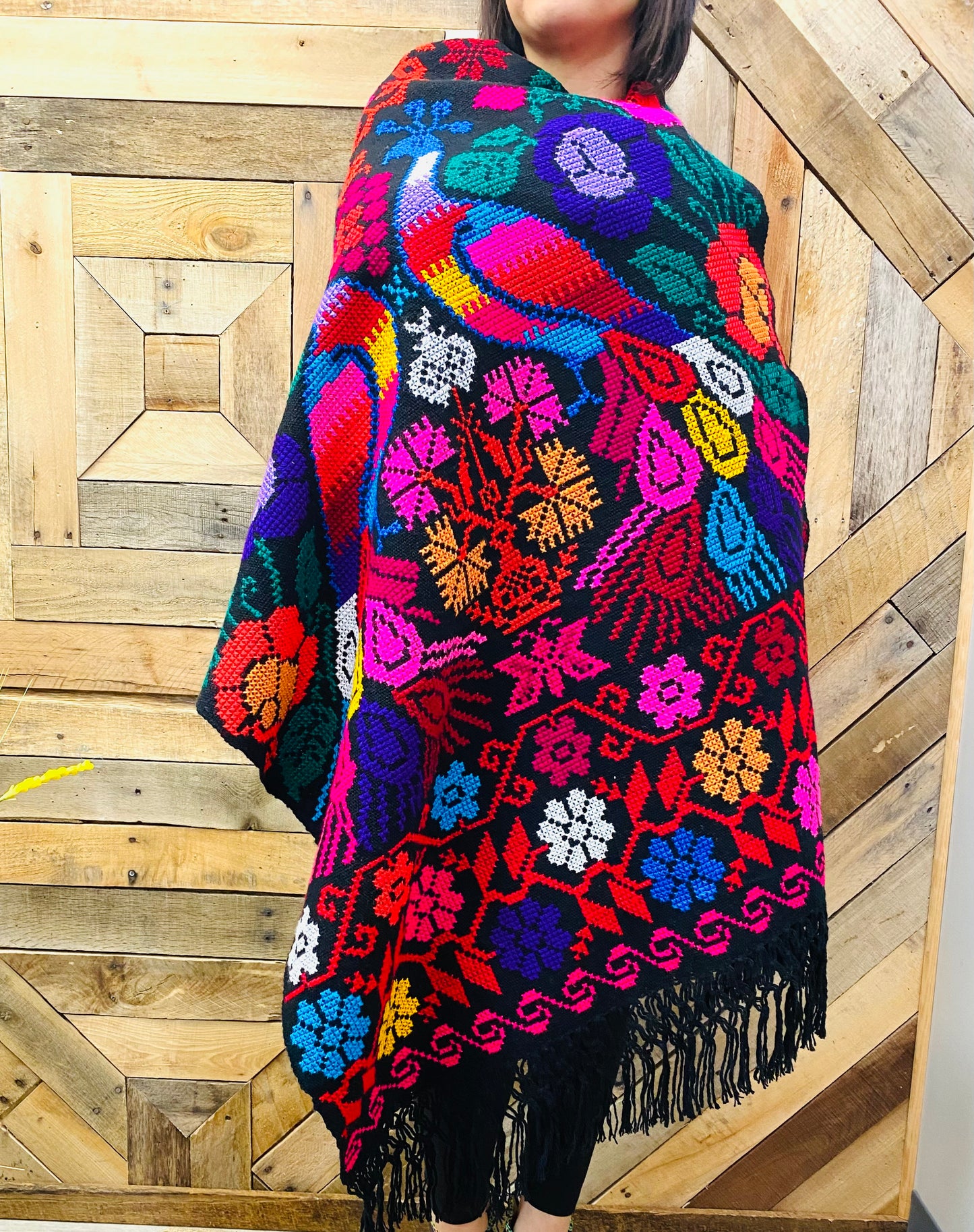 Full Embroider  Scarf - Rebozo Bordado