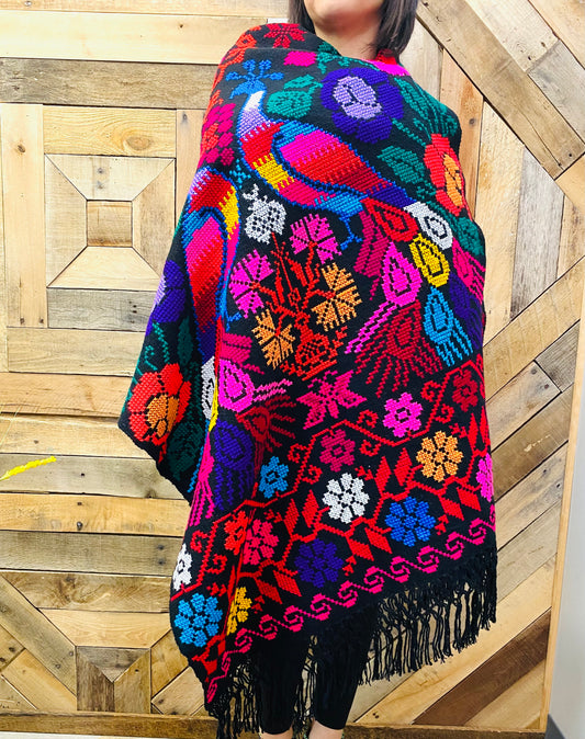 Full Embroider  Scarf - Rebozo Bordado