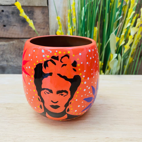 Frida Face Hand Painted Mug - Round Shape